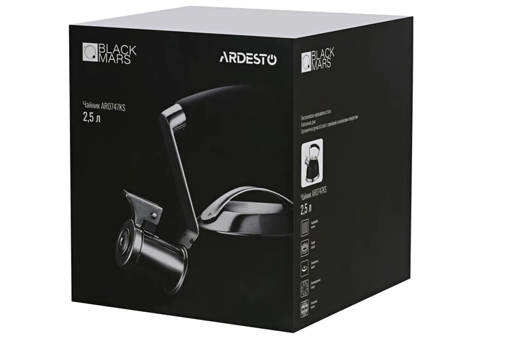 Чайник ARDESTO Black Mars 2,5л - зображення 4