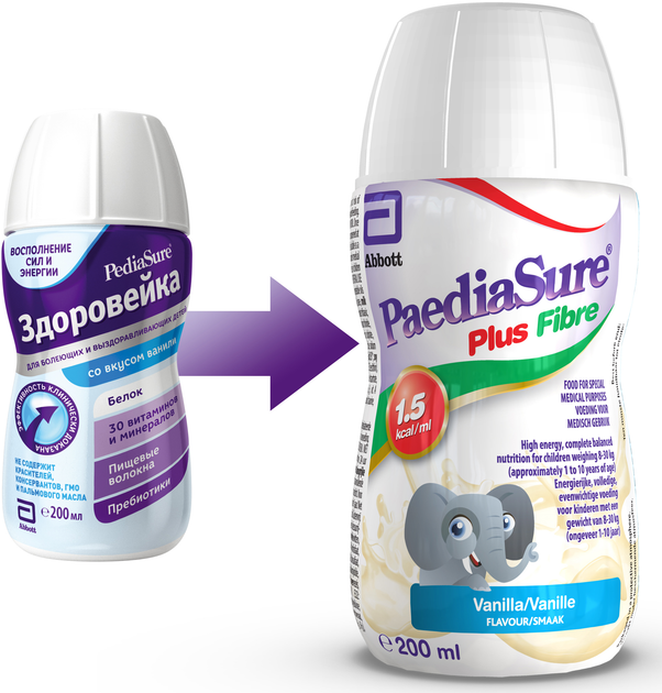 Напій PaediaSure Shake plus Fiber ваніль 200 мл (8710428013286) - зображення 2