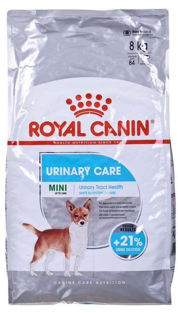 Sucha karma dla dorosłych psów Royal Canin CCN Mini Urinary Care dla psów dorosłych ras małych z wrażliwym układem moczowym 8 kg (3182550895132) - obraz 1