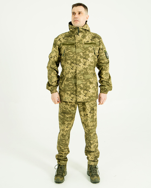 Костюм Гірка НП камуфляжний Піксель, куртка з капюшоном, тканина грета, 54 - зображення 1