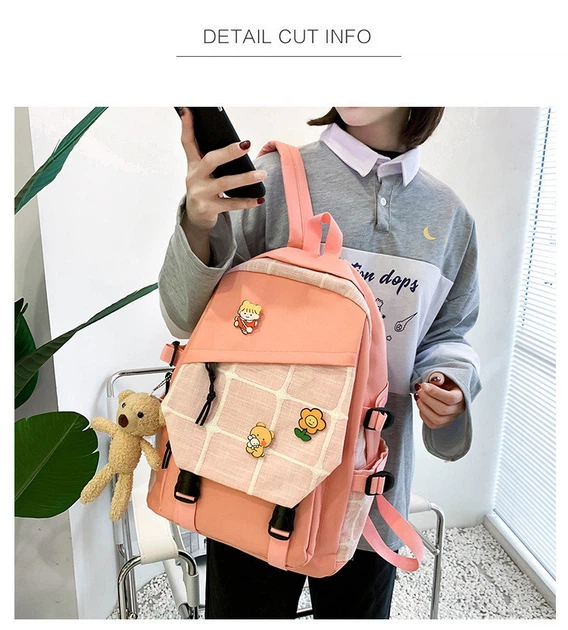 Набор рюкзаков 4в1 Рюкзак Сумки Пенал 44х29х14 см Розовый (без Мишки и ...