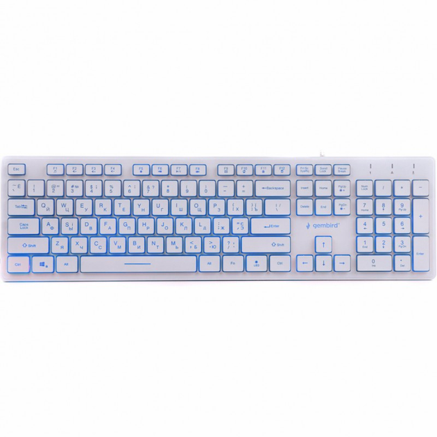Клавиатура Gembird KB-UML3-01-W-UA USB White (KB-UML3-01-W-UA) (158877) - изображение 1