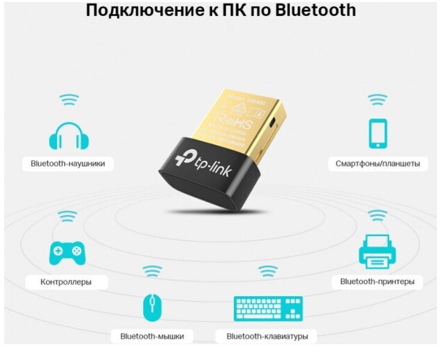 Мережевий адаптер TP-LINK UB400 Bluetooth 4.0 Nano - зображення 5