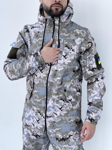 Тактична куртка з флісом Terra Hot світлий піксель XXL - зображення 1