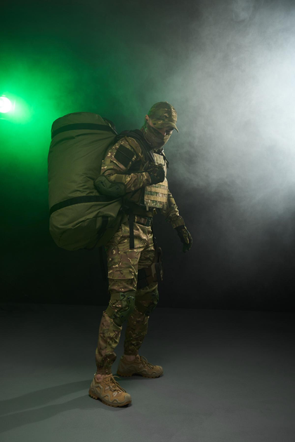 Армійський рюкзак Баул хакі 100 л. - зображення 2