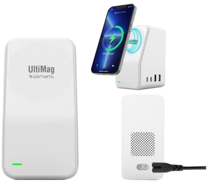Stacja dokująca 4smarts Ultimag DeskTower 5 in 1 White (4252011902224) - obraz 3