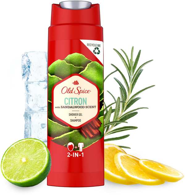 Żel pod prysznic Old Spice 2-in-1 Citron 250 ml (4084500979529) - obraz 2