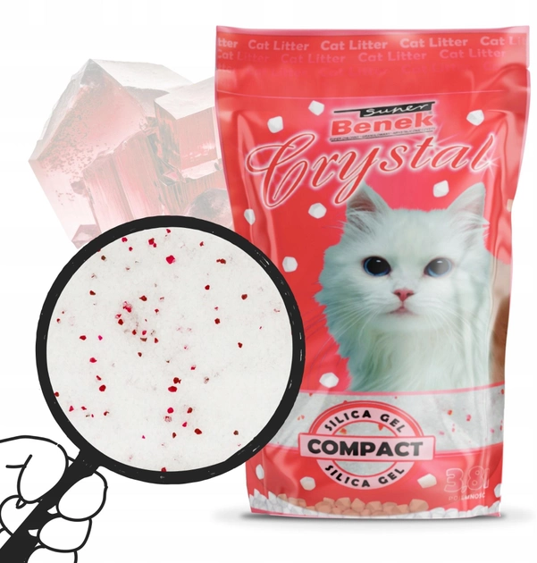 Żwirek dla kotów Super Benek Crystal Compact 7.6 l (5905397012047) - obraz 2