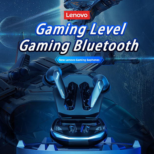 Оригинальные TWS наушники Lenovo GM2Pro Black - Фото 7 Оригинальные TWS наушники Lenovo GM2Pro Black - изображение 7