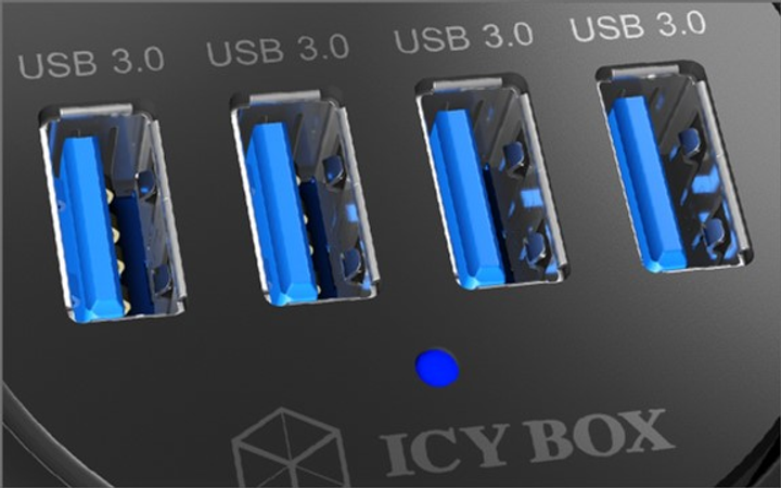 Hub USB Icy Box 4-port, USB 3.0 (IB-HUB1403) - obraz 3