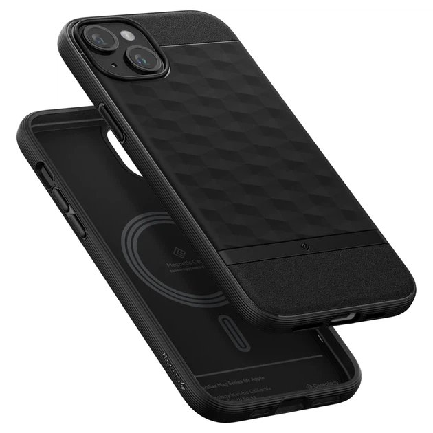 Чехол Caseology Parallax Mag для iPhone 15 Matte Black (ACS06818) - изображение 7