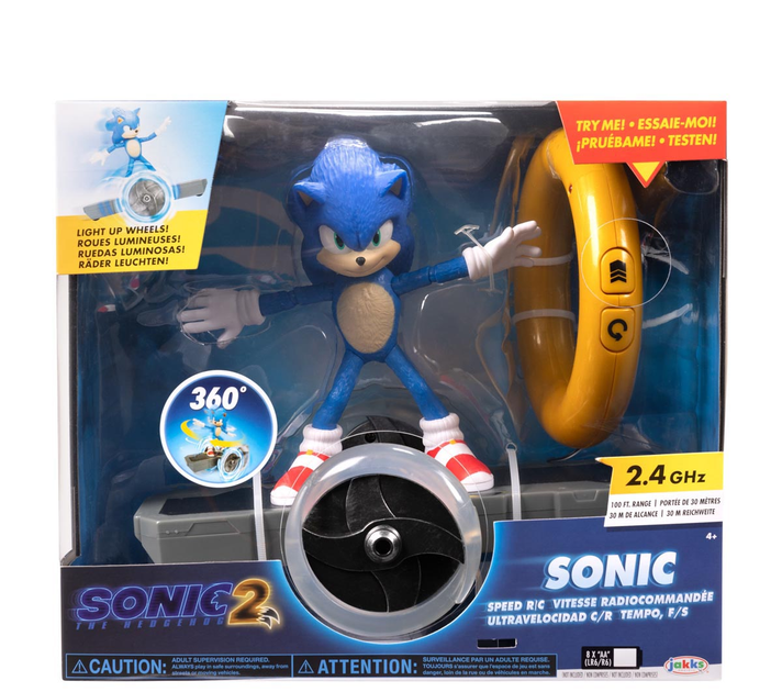 Pojazd zdalnie sterowany RC Jakks Pacific figurka Sonic The Hedgehog (192995409248) - obraz 1