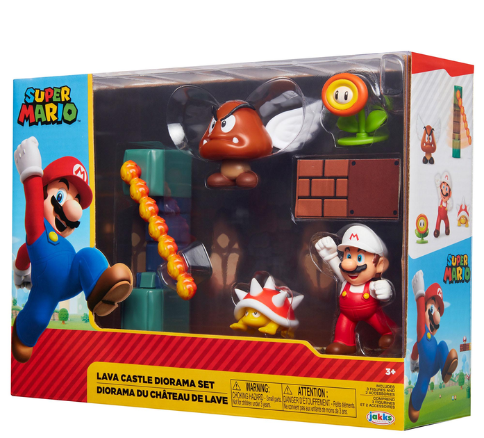 Figurki Jakks Pacific Super Mario Lava Castle z akcesoriami (192995400153) - obraz 4