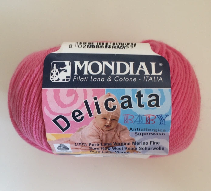Пряжа Delicata baby 167 Mondial 215 Рожевий - Фото 1 Пряжа Delicata baby 167 Mondial 215 Рожевий - зображення 1