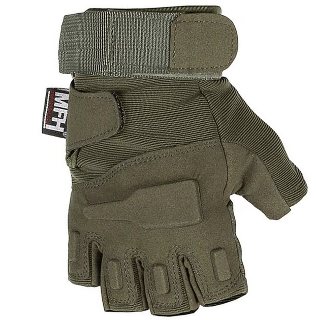 Тактичні безпалі рукавички MFH Defence Olive L - зображення 1