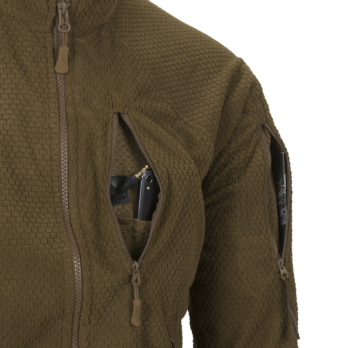 Кофта флісова Helikon-Tex Alpha Tactical Coyote XS - изображение 10