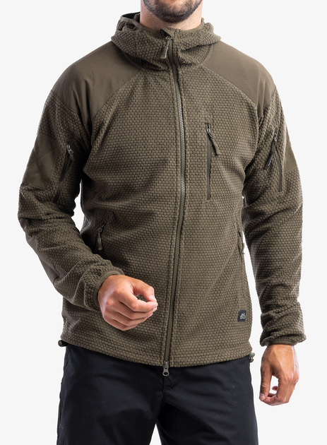 Толстовка флісова з капюшоном Helikon-Tex Alpha Hoodie Olive L - изображение 1