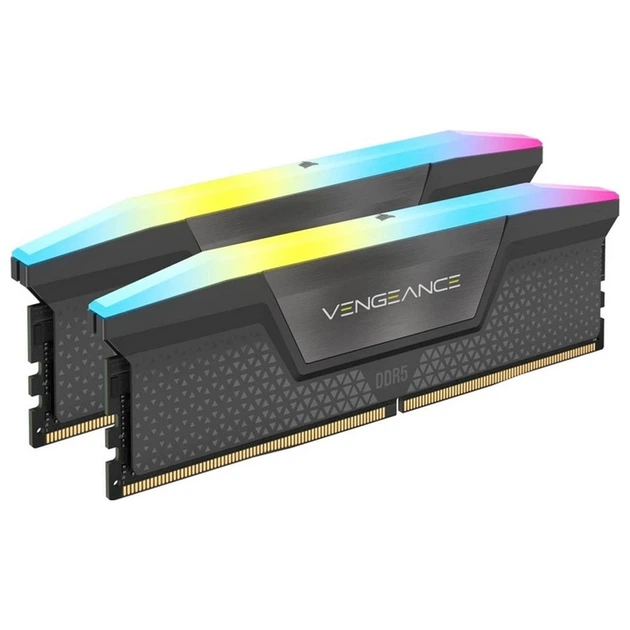 メモリー CORSAIR VENGEANCE RGB DDR5 16GB 5200MHz ОЗУ DDR5 2x16GB/5200 Corsair Vengeance RGB Black