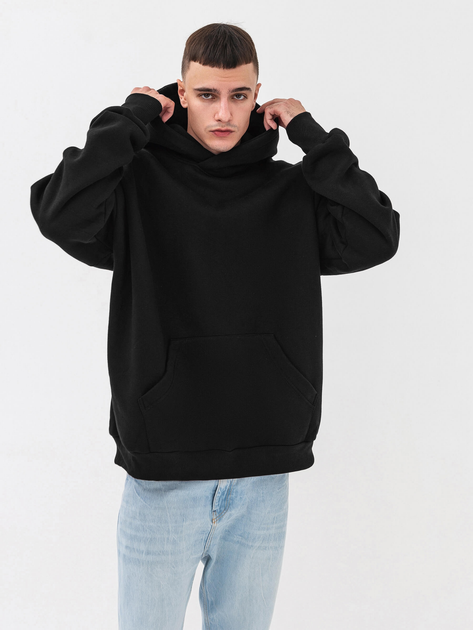 Худи утепленное оверсайз мужское Ray Oversize Unisex U0404M S/M Black (RAY2000000023250) 