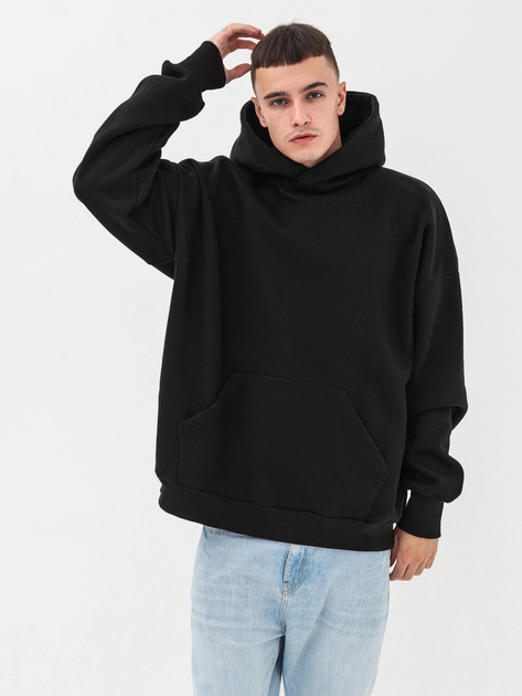 Худи утепленное оверсайз мужское Ray Oversize Unisex U0404M S/M Black (RAY2000000023250) 