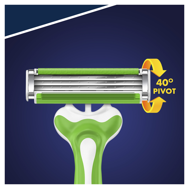 Станок Gillette Blue 3 Sensitive (12) одноразовый - изображение 6
