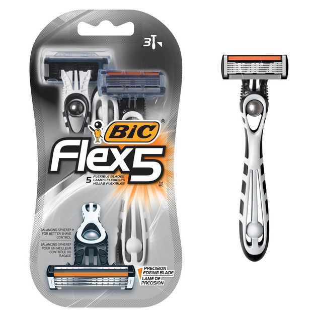 Станок Bic FLEX 5 (3) блістер - зображення 3