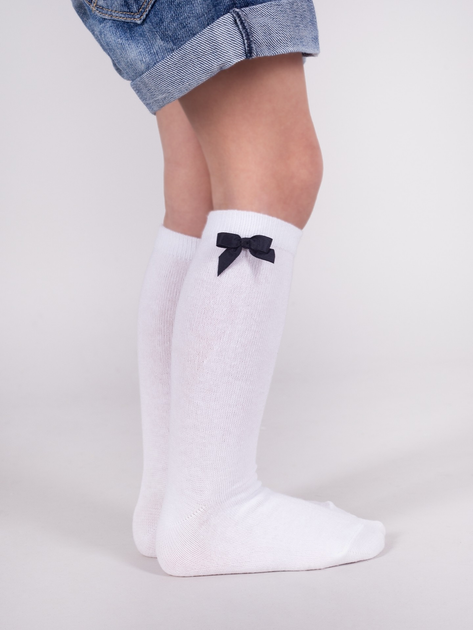 Zestaw podkolanówek dziecięcych YOCLUB 3Pack Girl's Knee-High Socks SKA-0098G-010B 20-22 3 pary White (5904921614047) - obraz 2