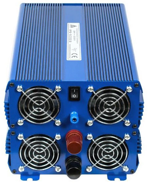 Przetwornica samochodowa AZO Digital IPS-5000S 5000W czysta sinusoida 24-230V DC-AC (5905279203198) - obraz 3