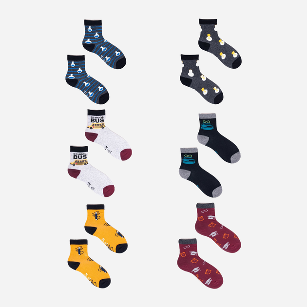 Zestaw skarpetek dla dzieci YOCLUB 6Pack Socks SKA-0037C-AA00 27-30 6 par Multicolour (5907617908499) - obraz 1