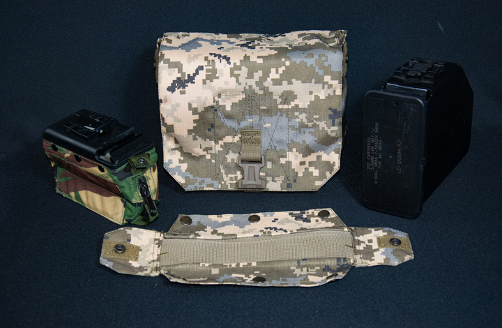 Підсумок закритий під короб з набоями Minimi/M249/M60 на 200 набоїв кордура піксель 2001 - зображення 1