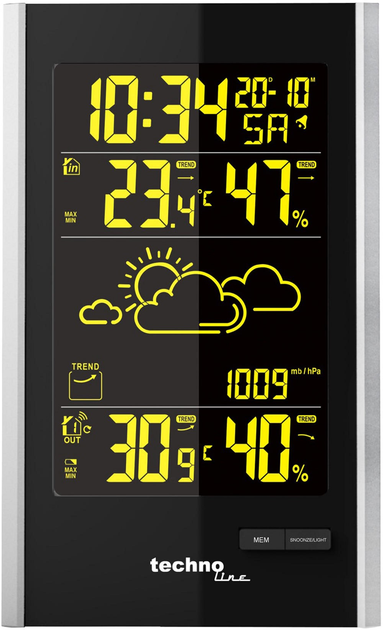 Метеостанция Technoline WS9060 Black/Silver - изображение 4