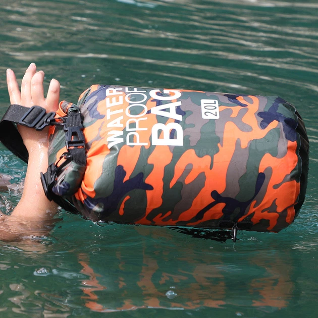 Сумка-рюкзак для туризма Water Proof 15L SH017 15L Оранжевый - изображение 4