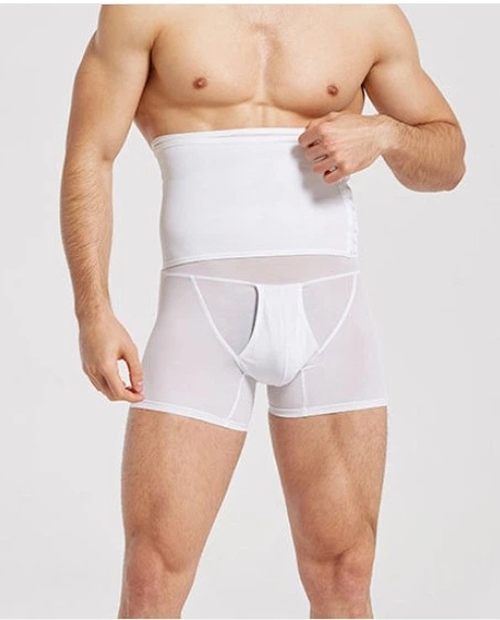Коригуючий бандаж-корсет чоловічий White 7013 XL Білий - Фото 1 Коригуючий бандаж-корсет чоловічий White 7013 XL Білий - зображення 1