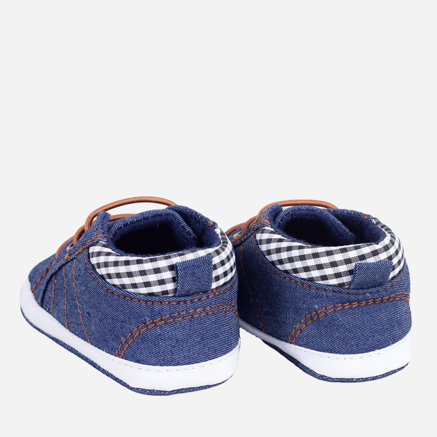Buciki niechodki niemowlęce dla chłopca tenisówki YOCLUB Baby Boy's Shoes OBO-0206C-1800 Denim (5904921608381) - obraz 3