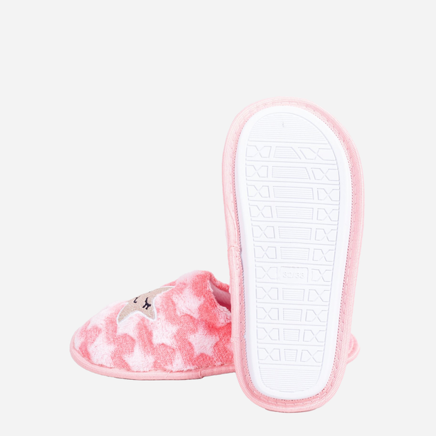Дитячі кімнатні капці YOCLUB Girls' Slippers OKL-0119G-0600 34-35 Pink (5904921605236) - зображення 4
