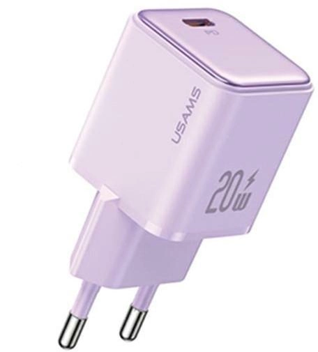Ładowarka sieciowa Usams US-CC183 X-ron USB-C 20W PD3.0 Fast Charging purpurowa (6958444904917) - obraz 1