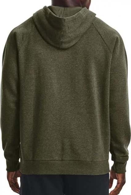 Чоловіче Худі з капюшоном Under Armour UA Rival Fleece Hoodie Зелений - M 1357092-390 - изображение 2