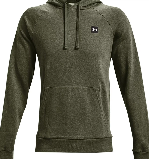 Чоловіче Худі з капюшоном Under Armour UA Rival Fleece Hoodie Зелений - M 1357092-390 - изображение 8