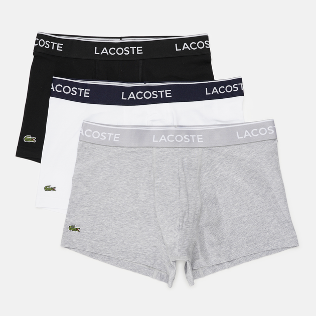 Набор трусов шорты мужской Lacoste 5H3389-NUA 2XL 3 шт (3614032881130) - изображение 1