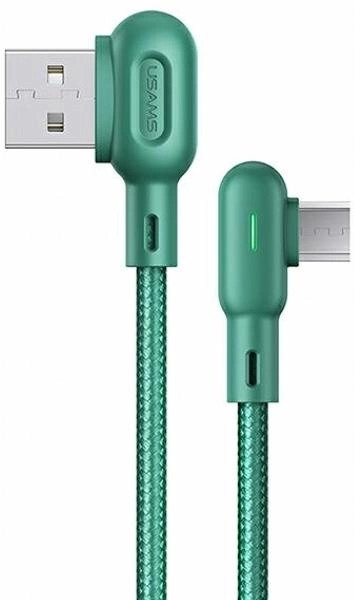 Kabel Usams U57 USB - micro-USB 2 A 1.2 m Zielony (6958444948614) - obraz 1