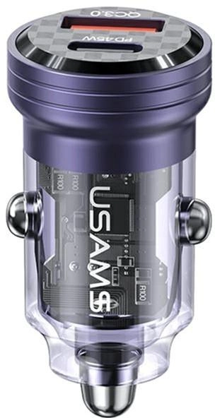 Ładowarka samochodowa Usams C35 45W Fast Charge Purple (6958444904177) - obraz 1
