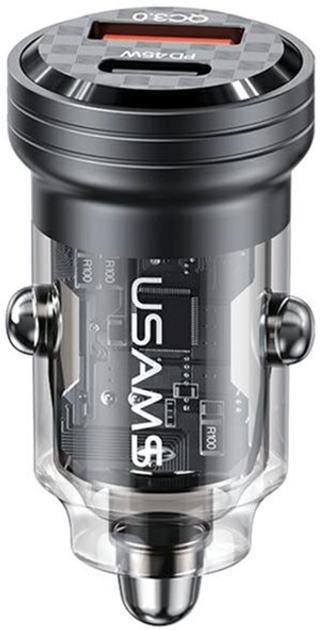 Ładowarka samochodowa Usams C35 45W Fast Charge Black (6958444904160) - obraz 1