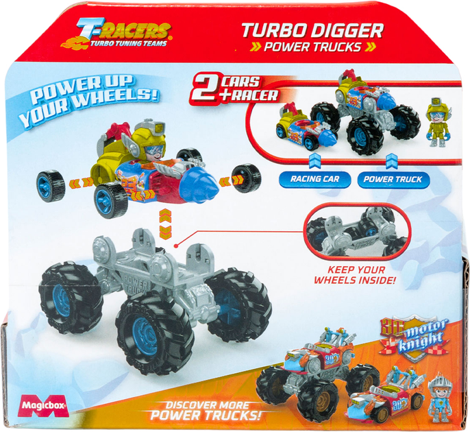 Ігровий набір Magic Box T-Racers Power Trucks Turbo Digger (8431618018019) - зображення 3