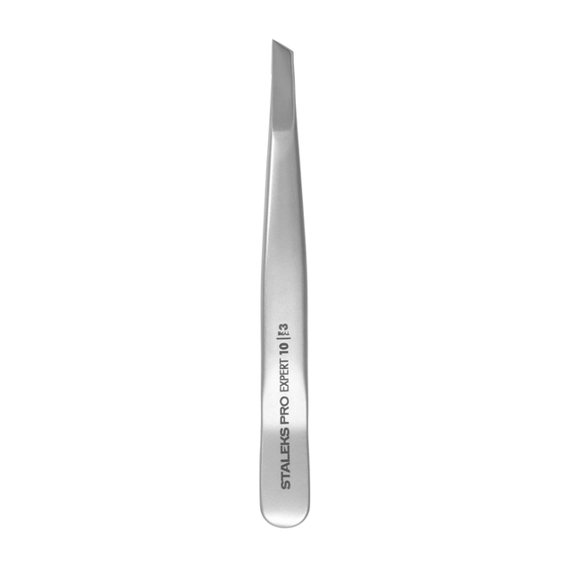 Пінцет для брів скошений STALEKS PRO EXPERT 10 TYPE 3 TE-10/3 від ...