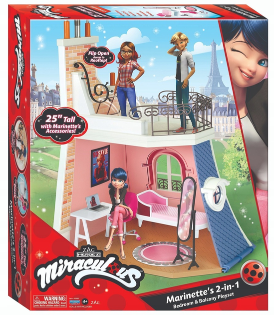 Zestaw zabawek Playmates Miracuolus Pokój i balkon Marinette (43377506607) - obraz 1