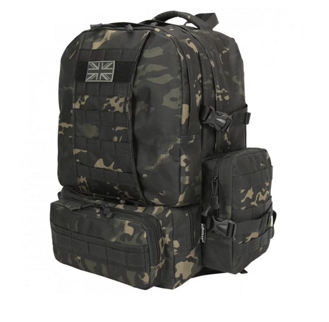 Тактический рюкзак Expedition Kombat Tactical 50л Черный мультикам (300871) Kali - изображение 1