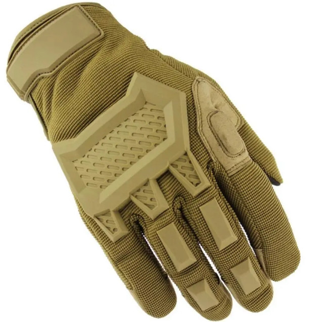 Перчатки полнопалые с защитой на липучке FQ16SDF0207 Песочный XL (16028) Kali - изображение 1