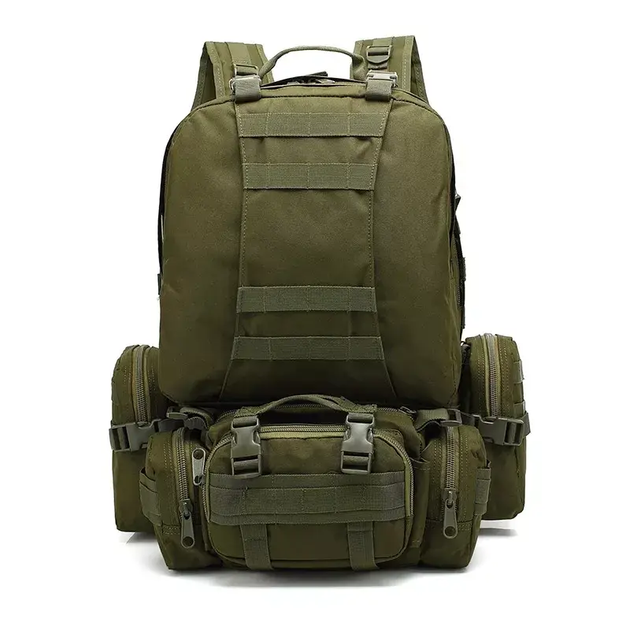 Тактичний рюкзак 52л з тканини Oxford Зелений (52055) Kali - зображення 2