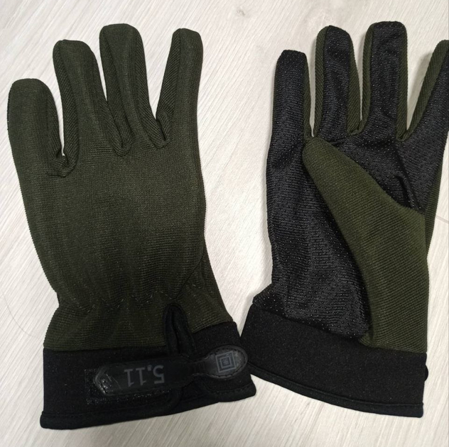 Тактичні рукавички 5.11 із закритими пальцями Оливковий XL (511516) Kali - зображення 2