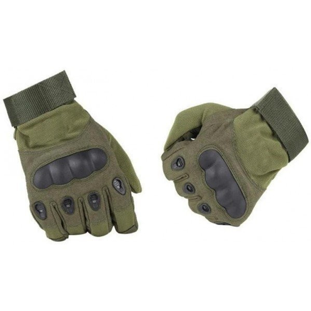 Полнопалые военные перчатки походные армейские защитные охотничьи FQ16S007 Оливковый XL (160079) Kali - изображение 2